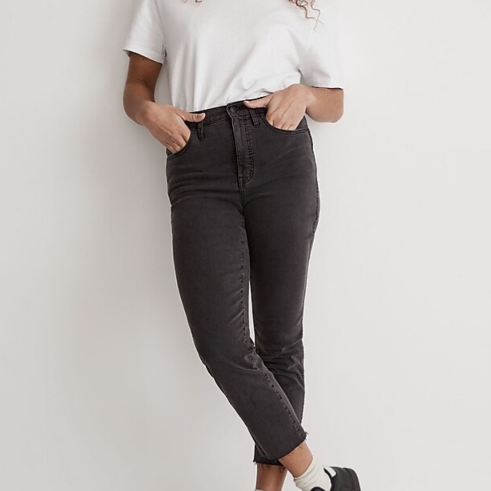 Madewell Stovepipe Jeans in Banberry Wash: Raw-Hem Edition